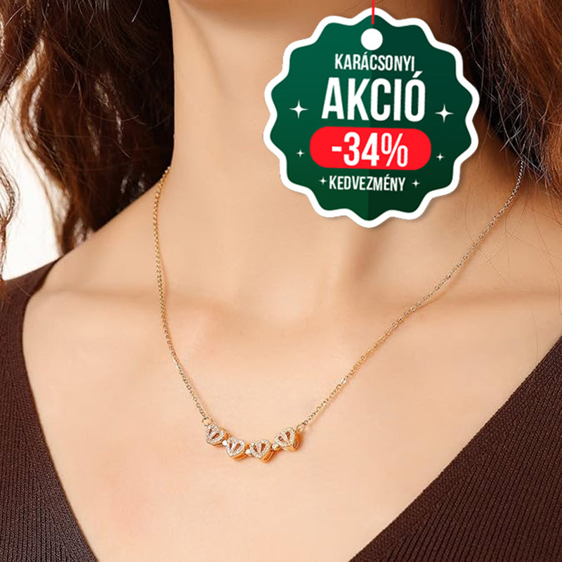 Glamea® Négylevelű Szív nyaklánc