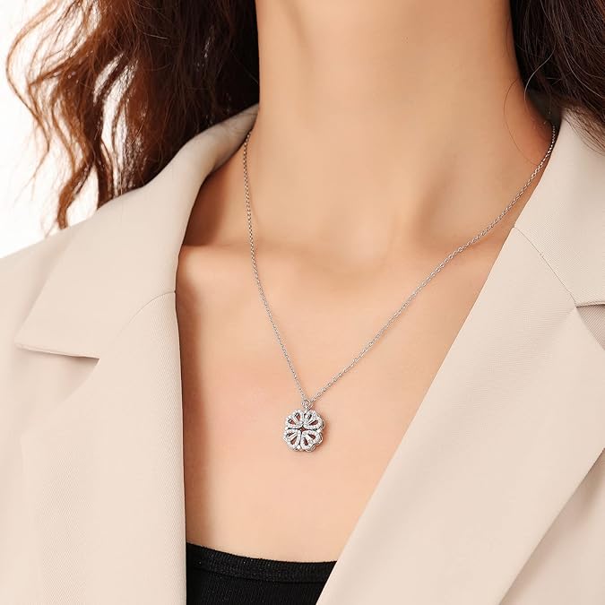 Glamea® Négylevelű Szív nyaklánc