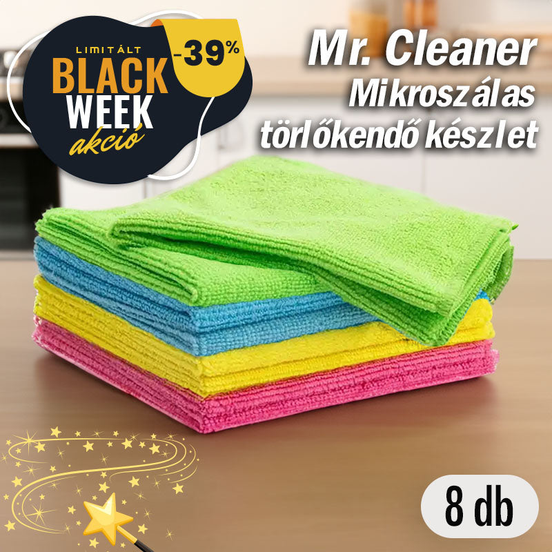 Mr. Cleaner Mikroszálas Törlőkendő készlet 40x40 cm