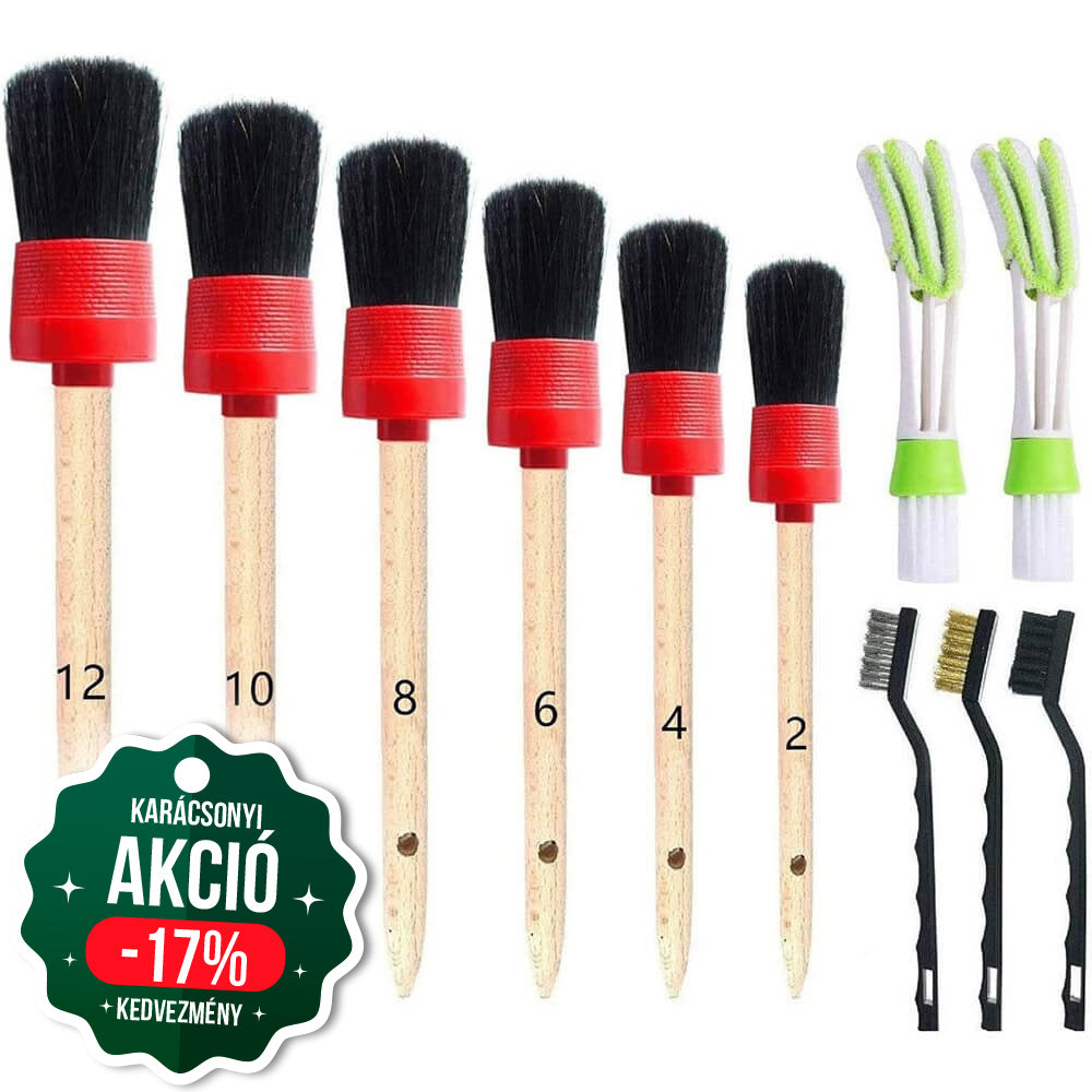 Autóápoló kefekészlet