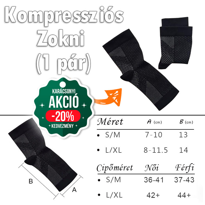 Kompressziós zokni (1 pár)