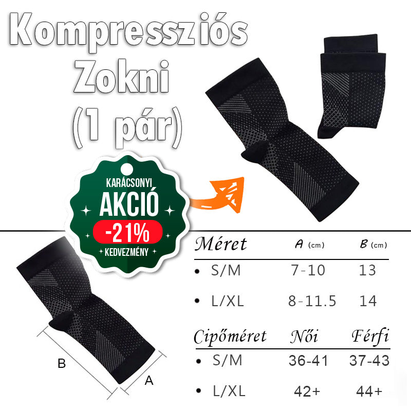 Kompressziós zokni (1 pár)