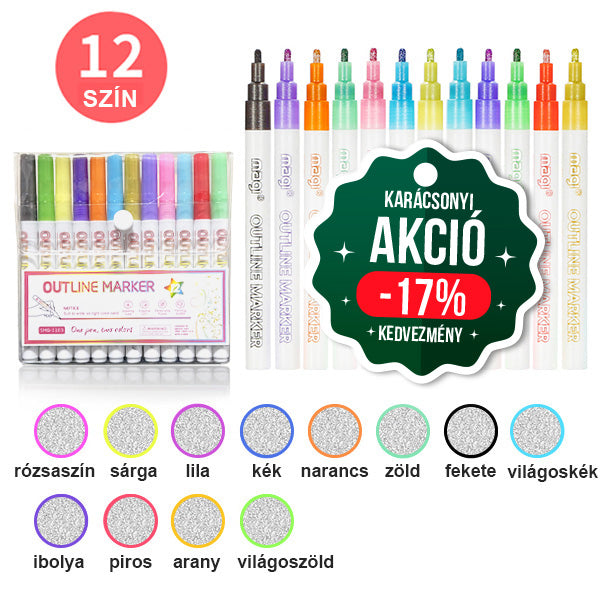 magi® Ezüst-kontúr színező tollkészlet