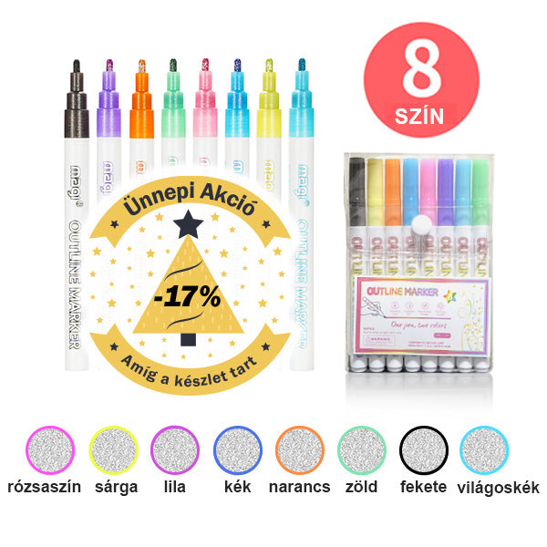 magi® Ezüst-kontúr színező tollkészlet