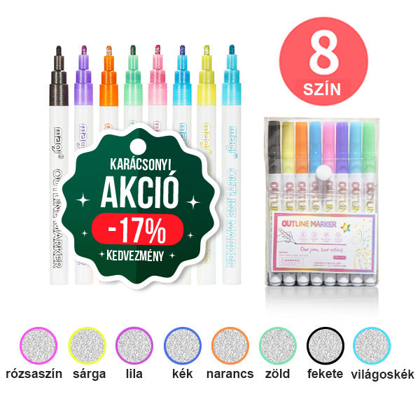 magi® Ezüst-kontúr színező tollkészlet