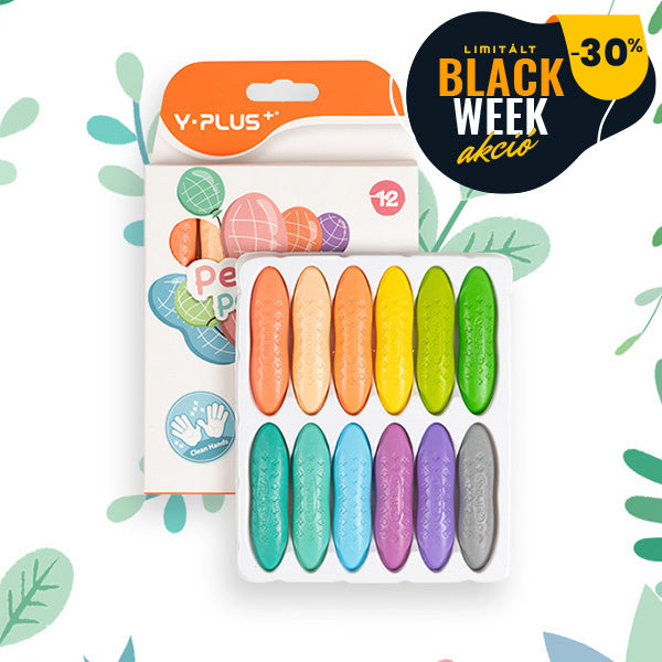 Maszatmentes zsírkréta 12db-os készlet