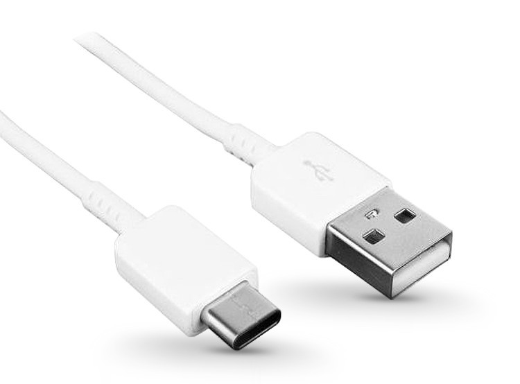 USB töltő- és adatkábel, USB Type-C, 150 cm, Samsung, fehér, gyári