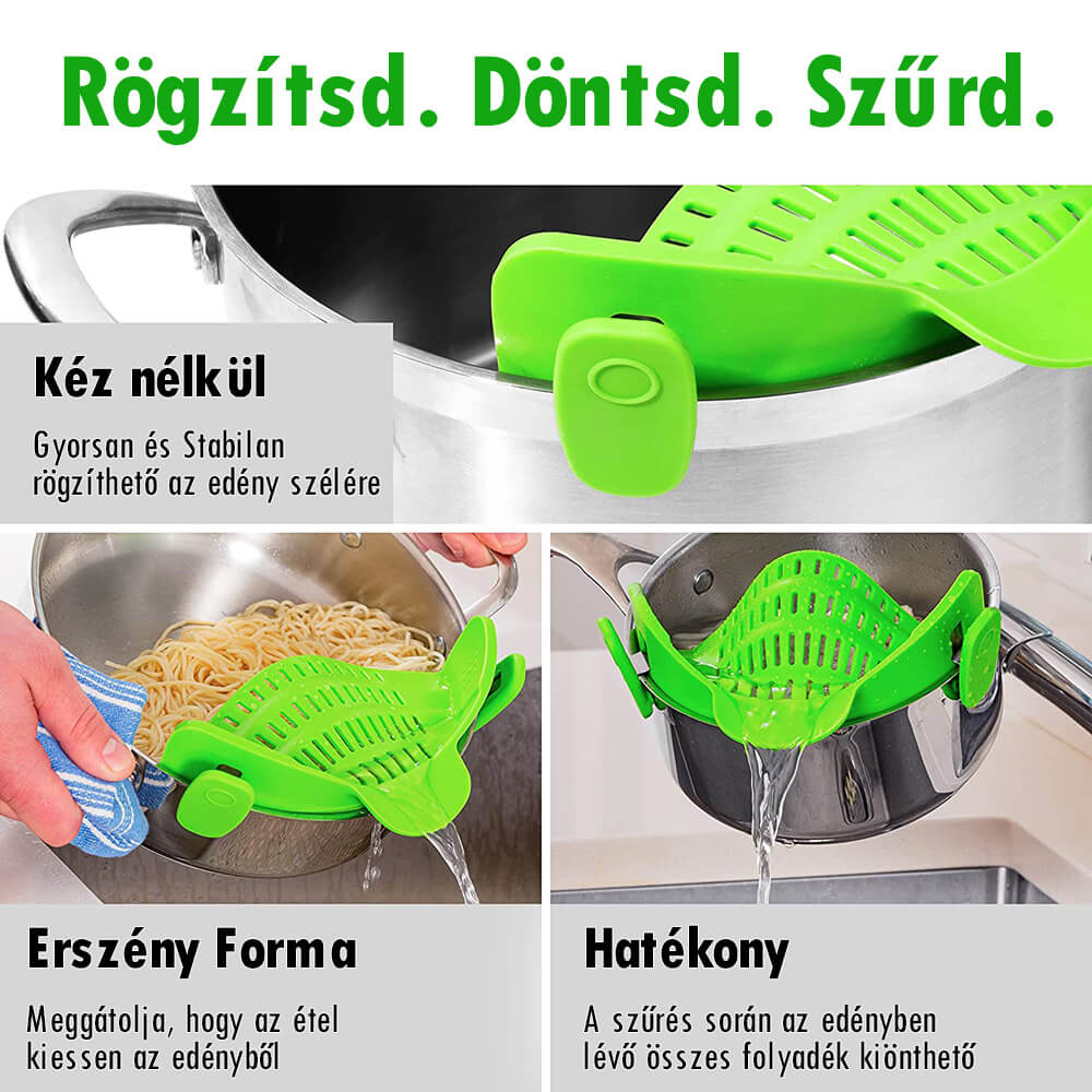 Drainy Szilikon Tésztaszűrő