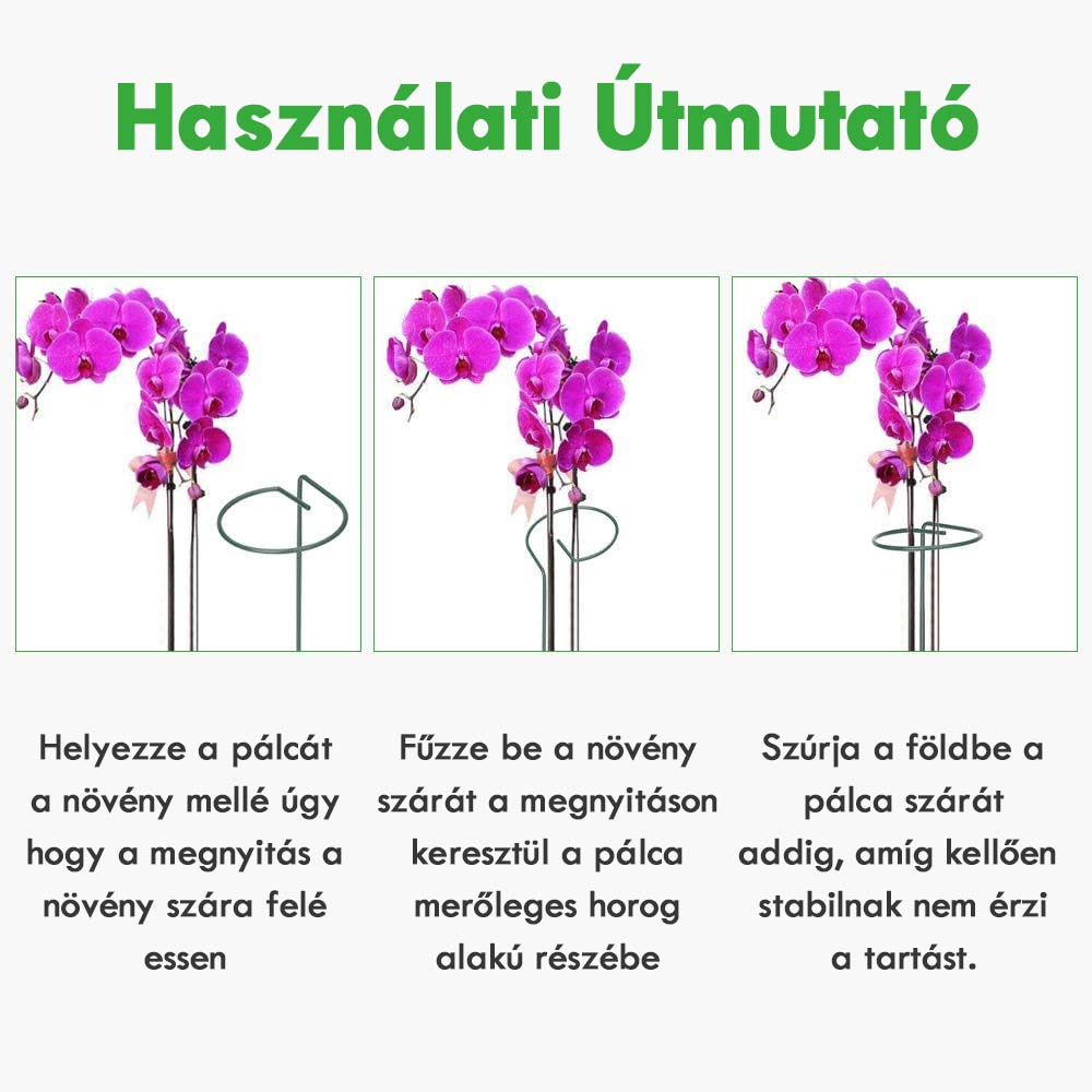 Növénytámasztó fémpálca készlet